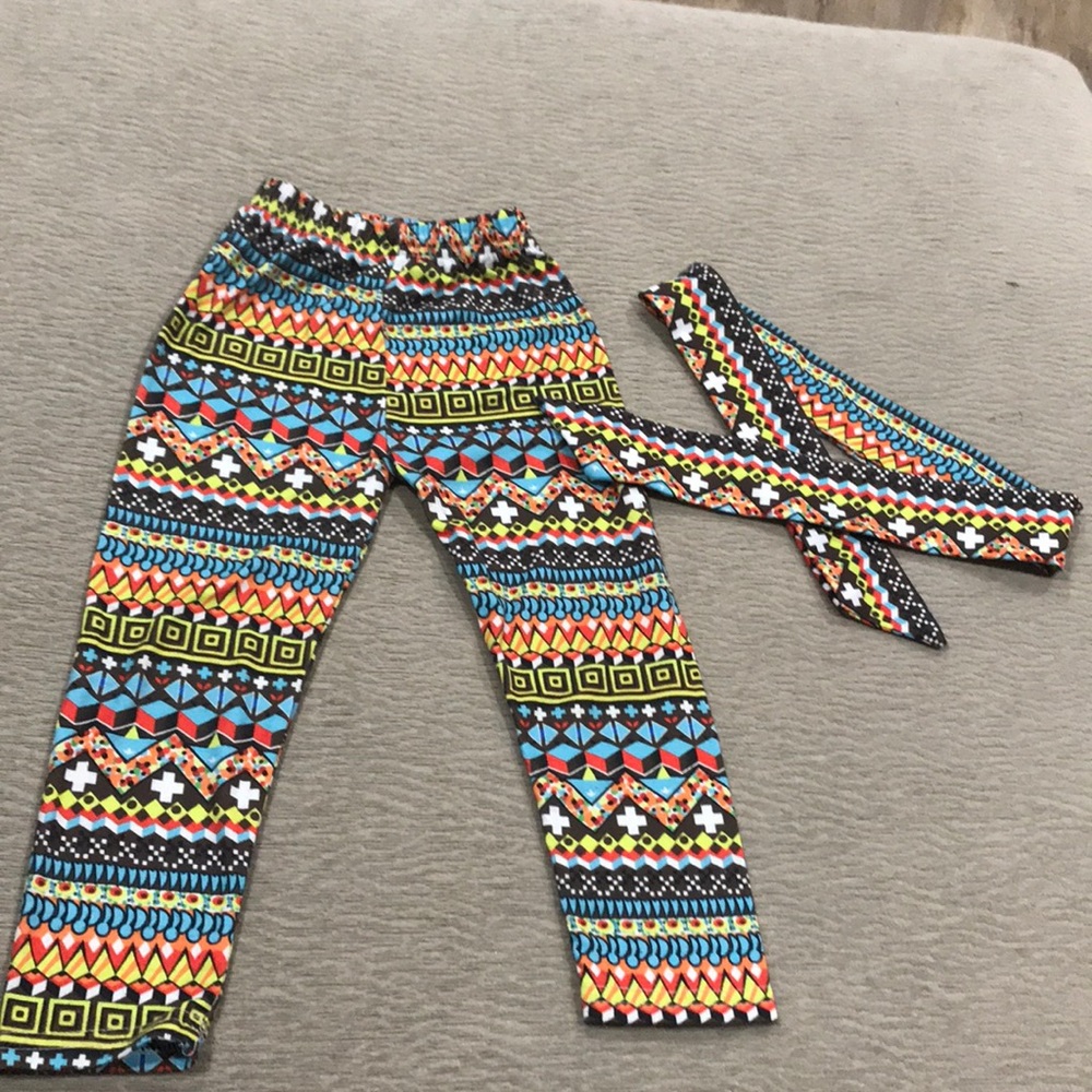 Leggings with matching headband